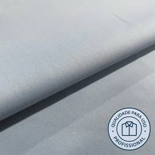 Tricoline PROFIT DOPTEX Para Camisaria Cores Claras 67% Poliester 33% Algodão 1,60L - Cinza claro