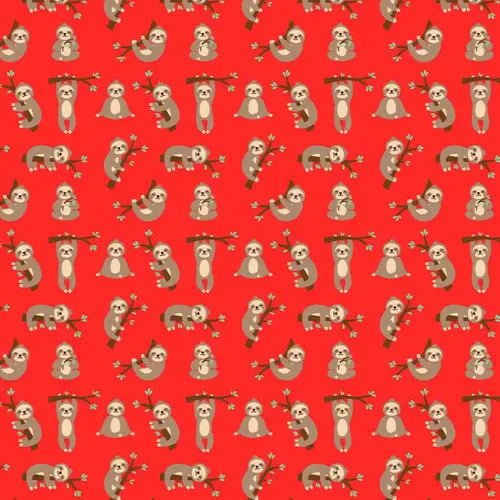 Tricoline Fernando Maluhy - Bicho Preguiça - 100% Algodão - C03 Tricoline Fernando Maluhy - Bicho Preguiça - 100% Algodão - C03