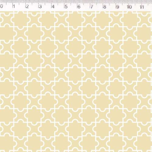 Tricoline Fernando Maluhy - Composê Crisantemo - 100% Algodão - C03