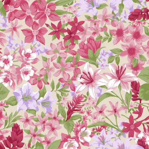 Tricoline Fernando Maluhy - Fiori I - 100% Algodão - C04 Tricoline Fernando Maluhy - Fiori I - 100% Algodão - C04