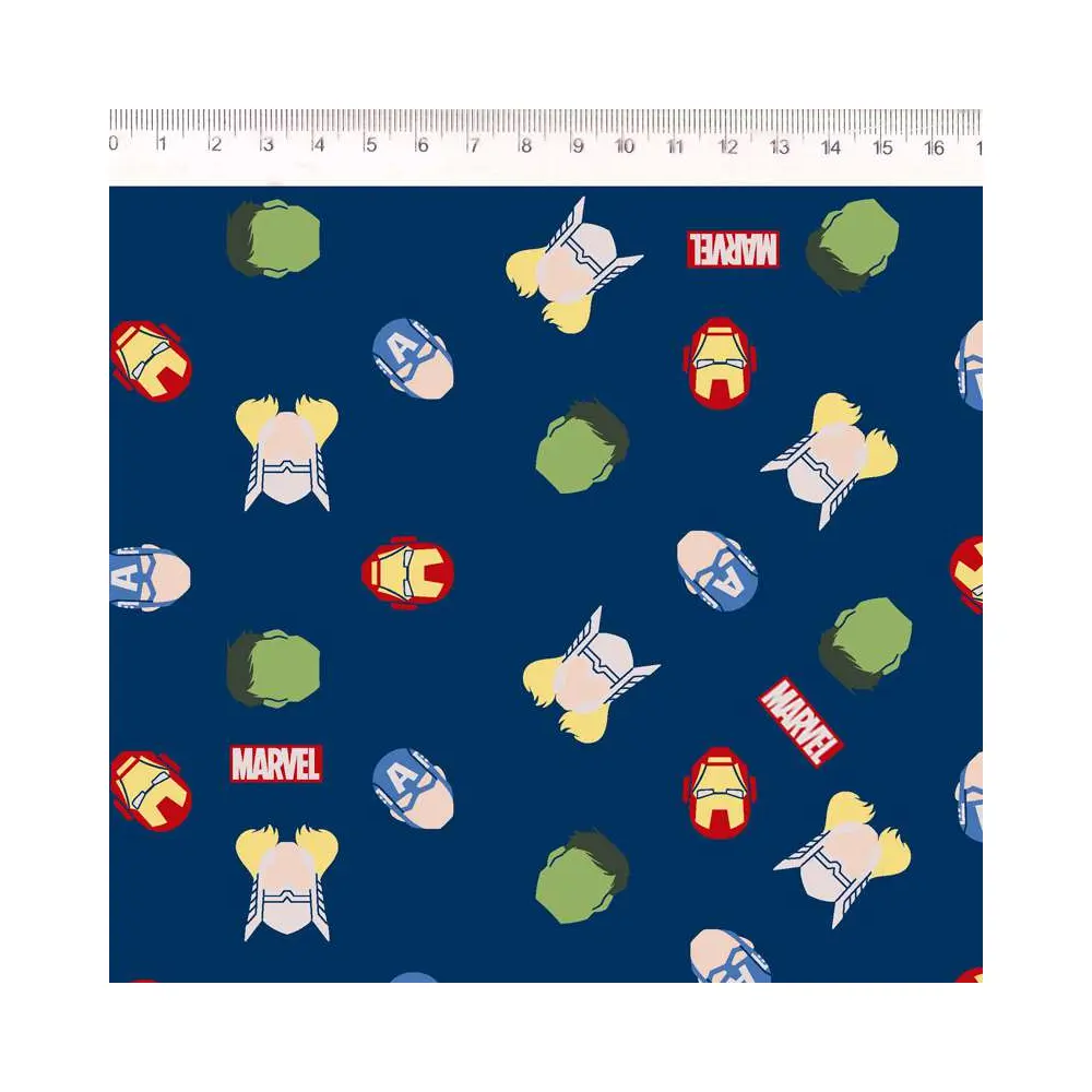 Tricoline Fernando Maluhy - Marvel Avengers Mini - 100% Algodão - C01