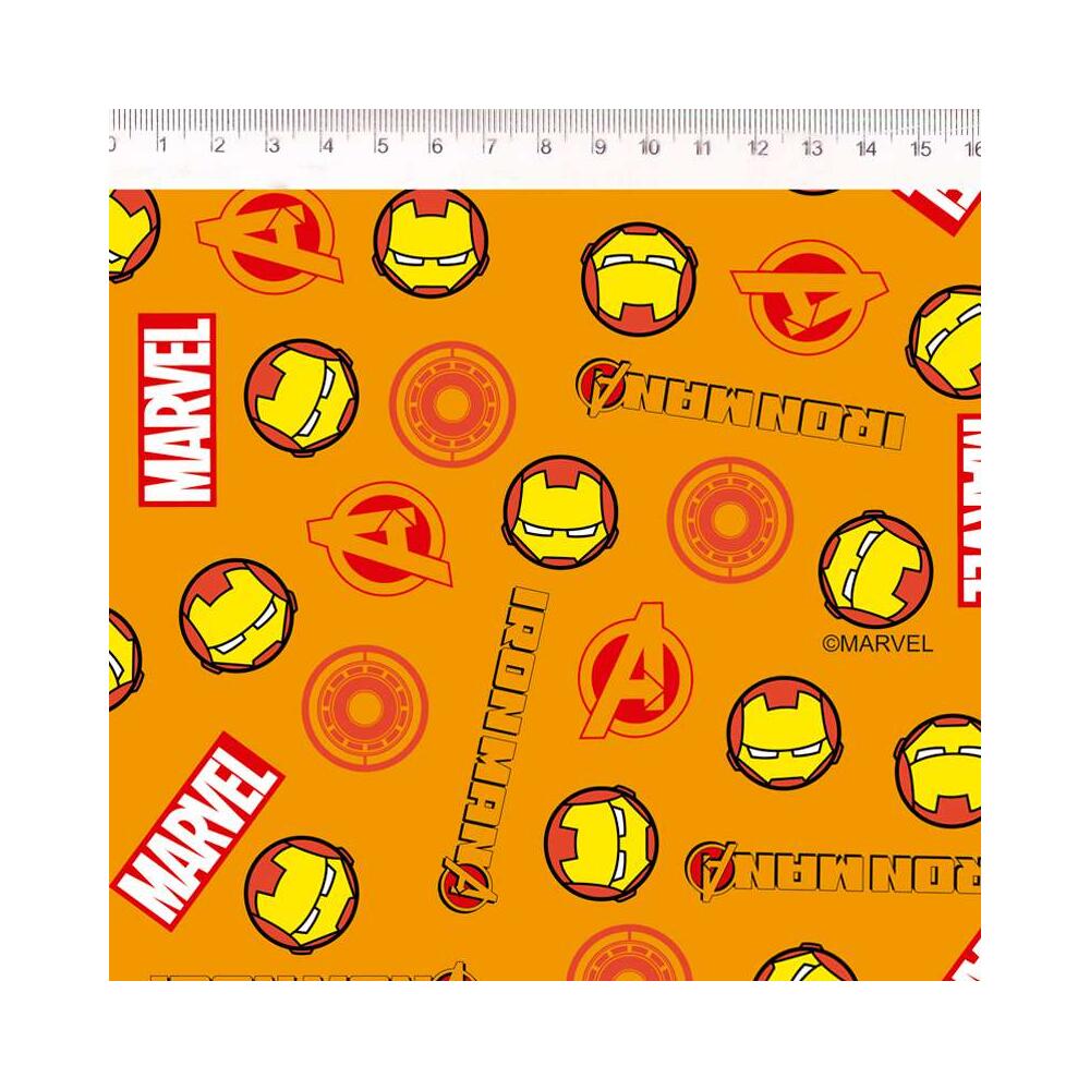 Tricoline Fernando Maluhy - Marvel Mini Homem de Ferro - 100% Algodão - C01