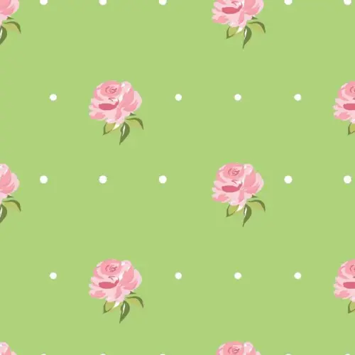 Tricoline Fernando Maluhy - Mini Rosas com Poá - 100% Algodão - C04