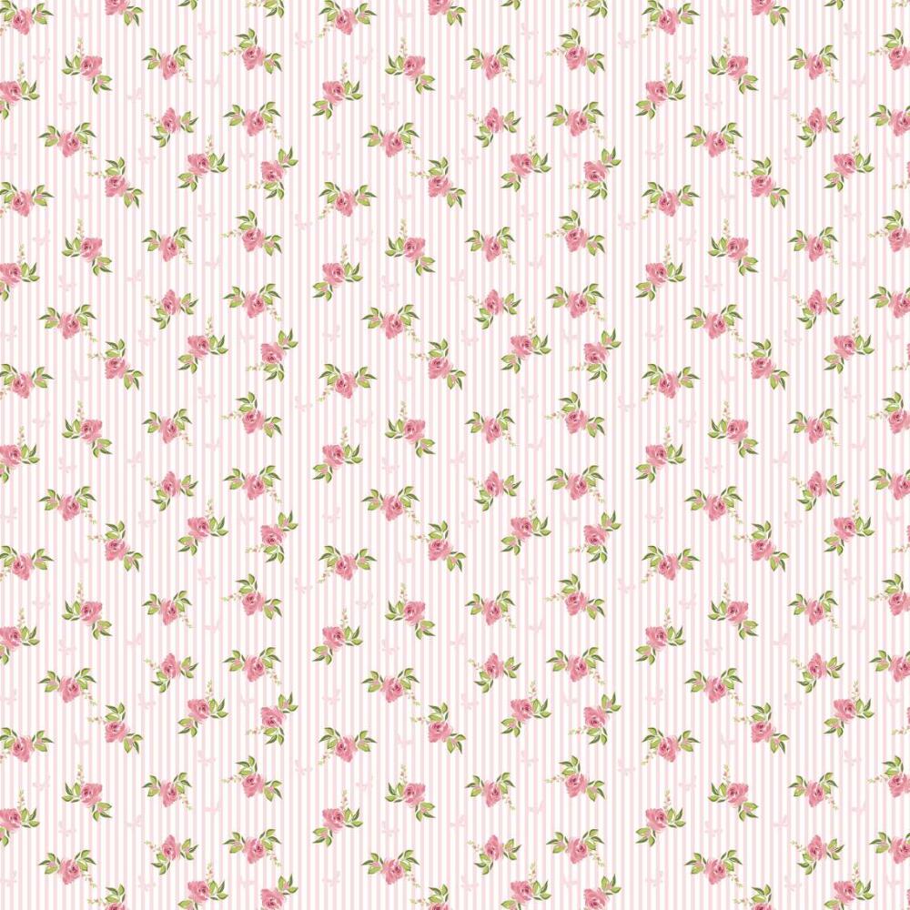 Tricoline Fernando Maluhy - Mini Flor Listrada - 100% Algodão - C05