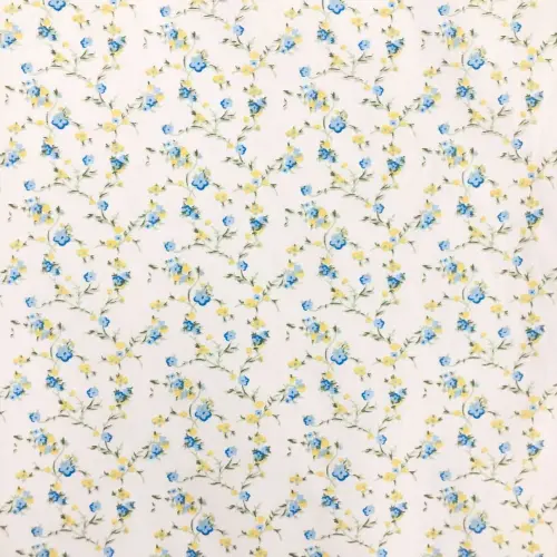 Tricoline Fernando Maluhy - Mini Raminhos Rosas - 100% Algodão - C04 Tricoline Fernando Maluhy - Mini Raminhos Rosas - 100% Algodão - C04