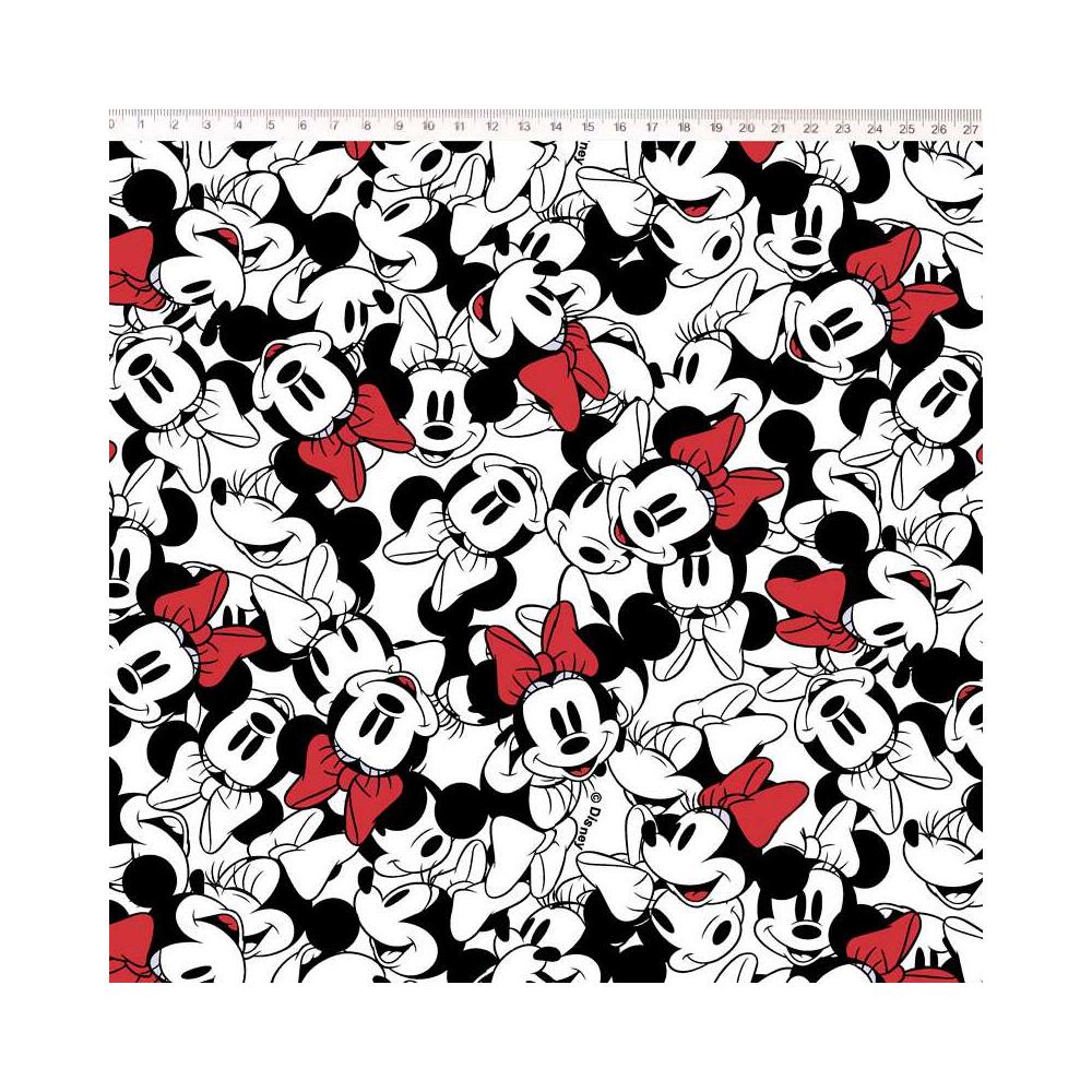 Tricoline Fernando Maluhy - Minnie Mouse Sobreposta - 100% Algodão - C01