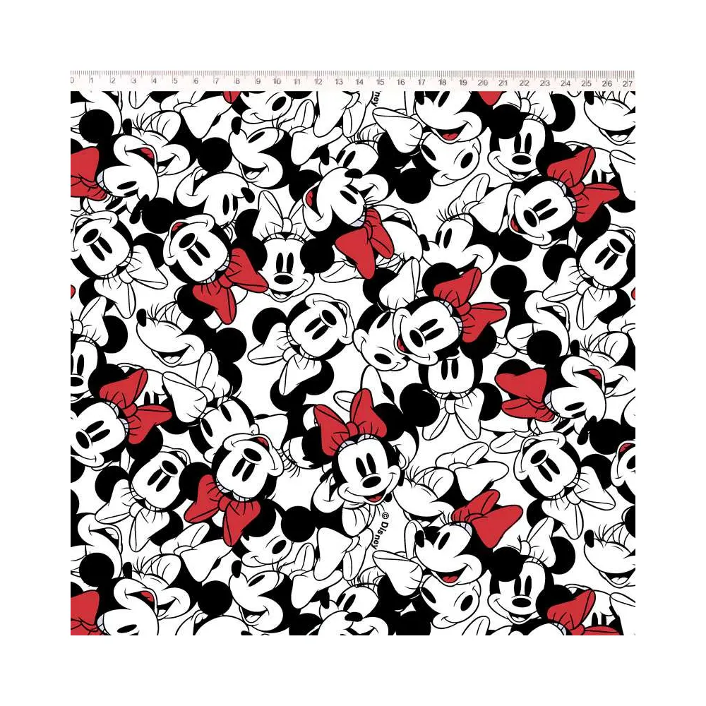 Tricoline Fernando Maluhy - Minnie Mouse Sobreposta - 100% Algodão - C01
