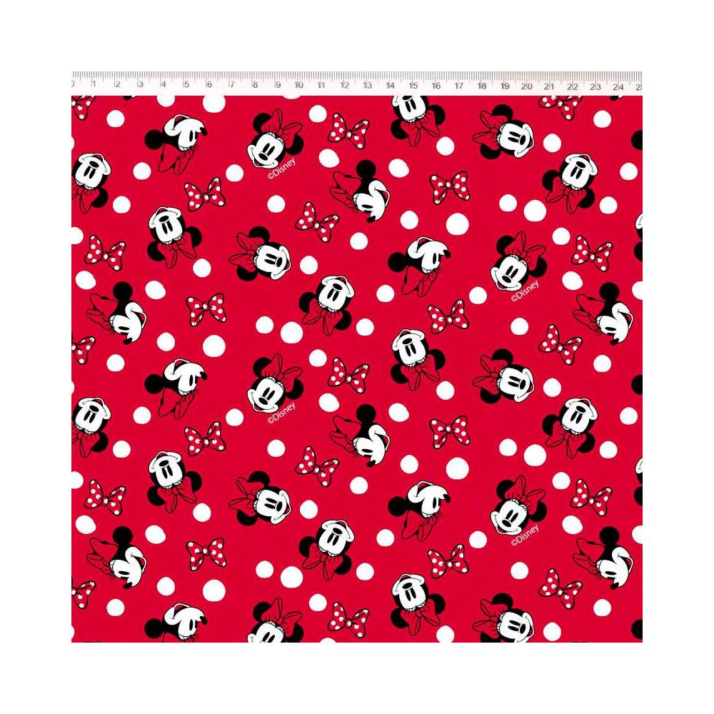 Tricoline Fernando Maluhy - Rostinho Minnie Mouse - 100% Algodão - C01