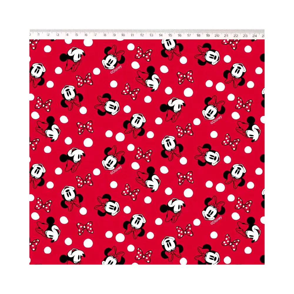 Tricoline Fernando Maluhy - Rostinho Minnie Mouse - 100% Algodão - C01