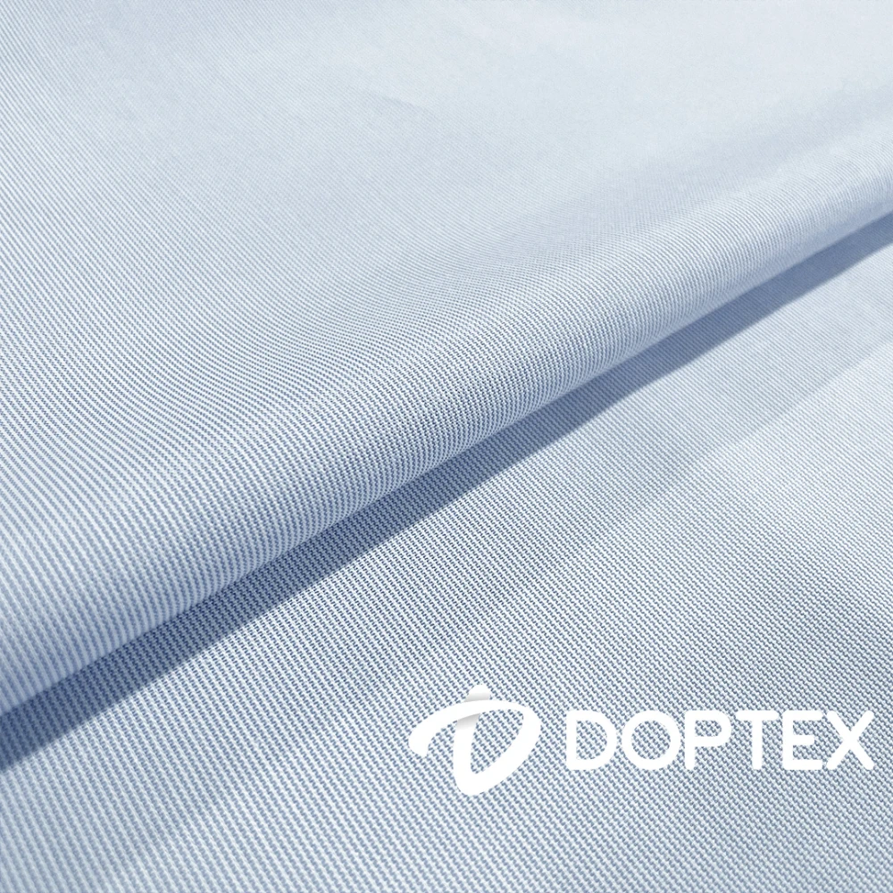 Tricoline LONDON DOPTEX Sem Elastano 67% Algodão 33% Poliéster 1,50L - 1428 - azul claro