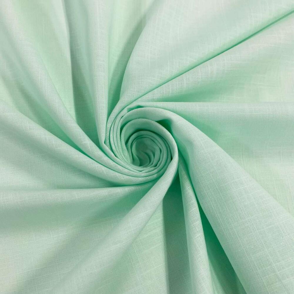 Tricoline Cambraia Flamê 100% Algodão 1,60m Largura - Verde água