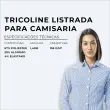 Tricoline SAVILLE DOPTEX Para Camisaria Com Elastano 29% Algodão 67% Poliéster 4% Elastano 1,40L - 1428 - azul claro