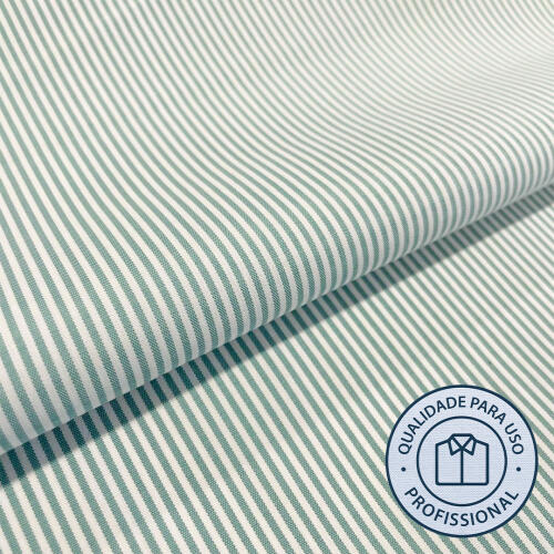Tricoline SAVILLE DOPTEX Para Camisaria Com Elastano 29% Algodão 67% Poliéster 4% Elastano 1,40L - 2261 - verde claro