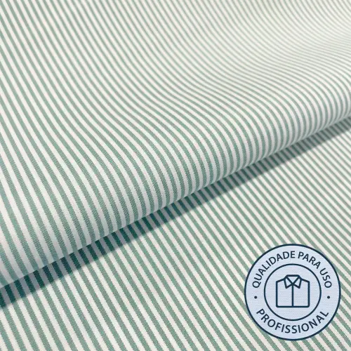 Tricoline SAVILLE DOPTEX Para Camisaria Com Elastano 29% Algodão 67% Poliéster 4% Elastano 1,40L - 2261 - verde claro