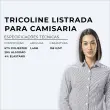 Tricoline SAVILLE DOPTEX Para Camisaria Com Elastano 29% Algodão 67% Poliéster 4% Elastano 1,40L - 9209 - cinza medio