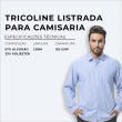 Tricoline LONDON DOPTEX Sem Elastano 67% Algodão 33% Poliéster 1,50L - 1428 - azul claro