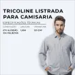 Tricoline LONDON DOPTEX Sem Elastano 67% Algodão 33% Poliéster 1,50L - 9209 - cinza medio