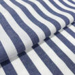 Tricoline Listras Grandes Fio Tinto 100% Algodão - Azul marinho