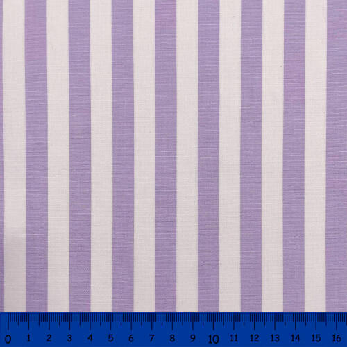 Tricoline Listras Grandes Fio Tinto 100% Algodão - Lilás