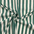 Tricoline Listras Grandes Fio Tinto 100% Algodão - Verde bandeira