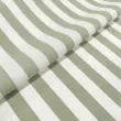 Tricoline Listras Grandes Fio Tinto 100% Algodão - Verde envelhecido