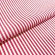 Tricoline Listras Médias Fio Tinto 100% Algodão - Vermelho