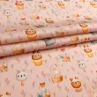 Tricoline Páscoa Cestinhas Fundo Rosa 100% Algodão 1,50m largura - Variante 1