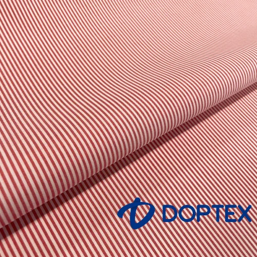 Tricoline SAVILLE DOPTEX Para Camisaria Com Elastano 29% Algodão 67% Poliéster 4% Elastano 1,40L - 5179 - vermelho