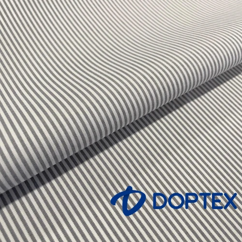 Tricoline SAVILLE DOPTEX Para Camisaria Com Elastano 29% Algodão 67% Poliéster 4% Elastano 1,40L - 9209 - cinza medio
