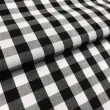 Tricoline Xadrez Fio Tinto - Extra Grande - 100% Algodão - Preto