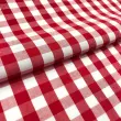 Tricoline Xadrez Fio Tinto - Extra Grande - 100% Algodão - Vermelho
