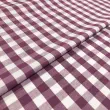 Tricoline Xadrez Fio Tinto - Extra Grande - 100% Algodão - Roxo uva