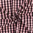 Tricoline Xadrez Fio Tinto - Extra Grande - 100% Algodão - Rosa bebe com preto