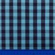 Tricoline Xadrez Fio Tinto - Extra Grande - 100% Algodão - Azul com marinho