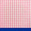 Tricoline Xadrez Fio Tinto - Grande - 100% Algodão - Rosa bebê