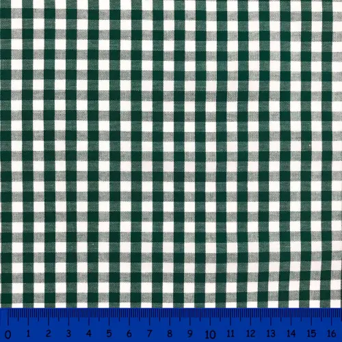 Tricoline Xadrez Fio Tinto - Grande - 100% Algodão - Verde bandeira