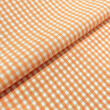 Tricoline Xadrez Fio Tinto - Grande - 100% Algodão - Laranja