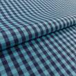Tricoline Xadrez Fio Tinto - Grande - 100% Algodão - Azul com marinho