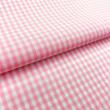 Tricoline Xadrez Fio Tinto - Médio - 100% Algodão - Rosa bebê