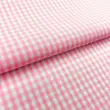 Tricoline Xadrez Fio Tinto - Médio - 100% Algodão - Rosa bebê