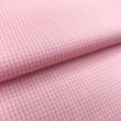 Tricoline Xadrez Fio Tinto - Pequeno - 100% Algodão - Rosa bebê