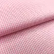 Tricoline Xadrez Fio Tinto - Pequeno - 100% Algodão - Rosa bebê