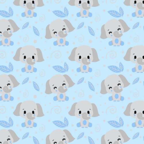Tricoline fernando Maluhy - Elefante Baby - 100% Algodão - C02