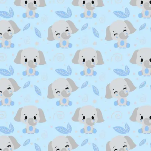 Tricoline fernando Maluhy - Elefante Baby - 100% Algodão - C02