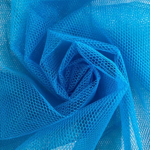 Tule Filó Armado - 100% Poliamida - 3,16m largura - Azul turquesa Tule Filó Armado - 100% Poliamida - 3,16m largura - Azul turquesa
