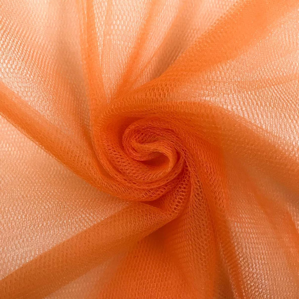 Tule PA - 100% Poliamida - 1,20m largura - Laranja Tule PA - 100% Poliamida - 1,20m largura - Laranja