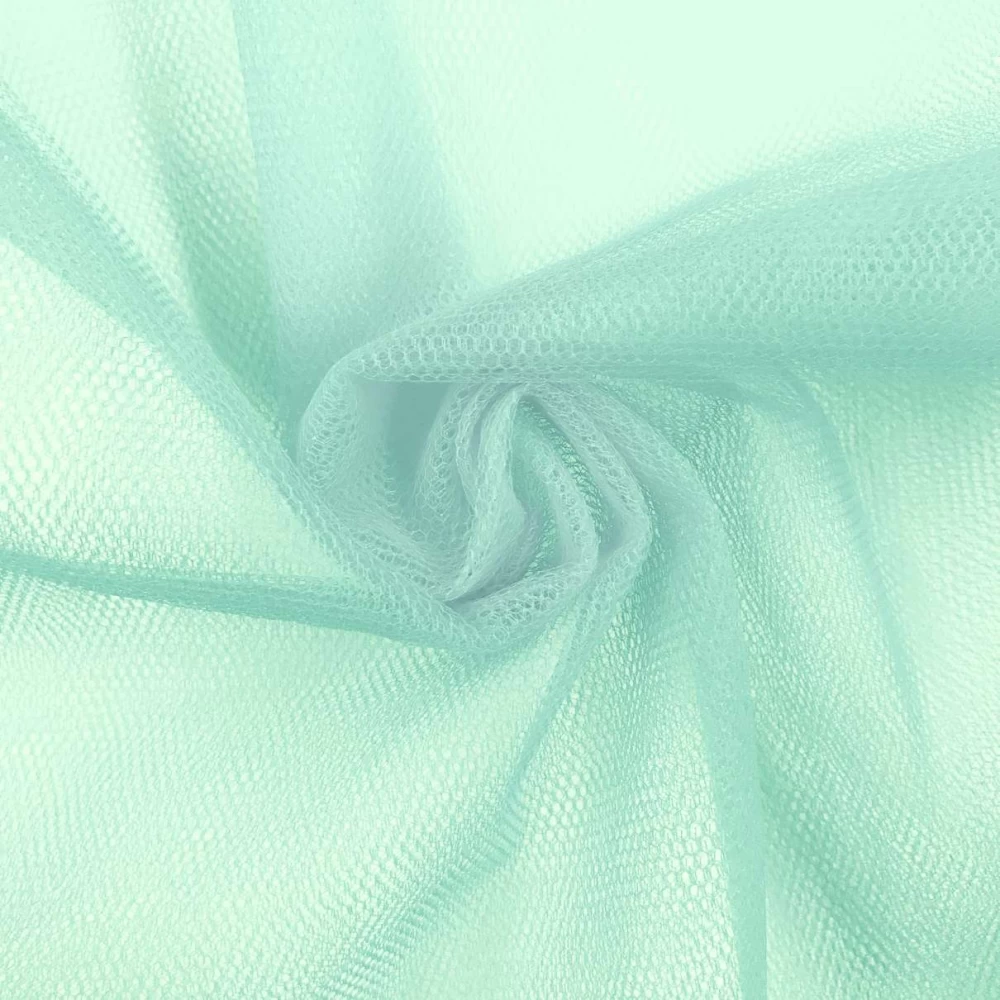 Tule PA - 100% Poliamida - 1,20m largura - Verde água Tule PA - 100% Poliamida - 1,20m largura - Verde água