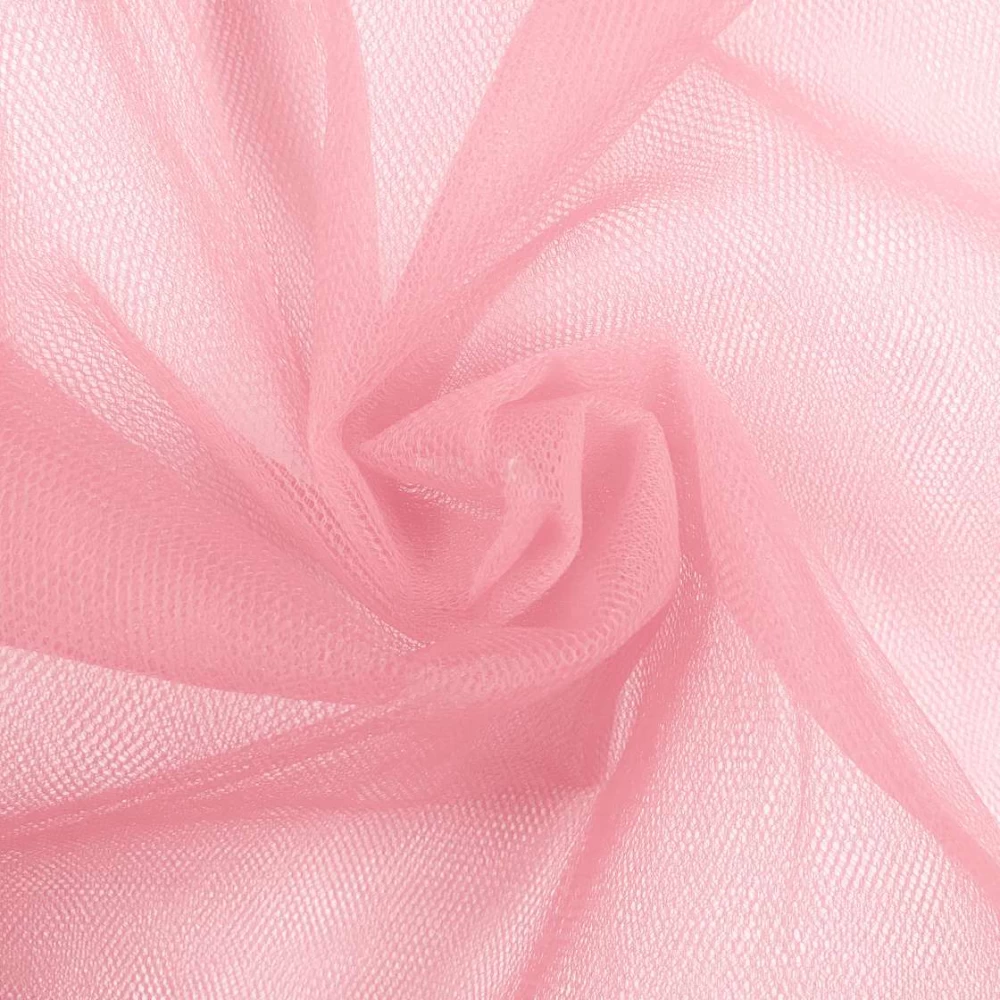 Tule PA - 100% Poliamida - 1,20m largura - Rosa claro Tule PA - 100% Poliamida - 1,20m largura - Rosa claro